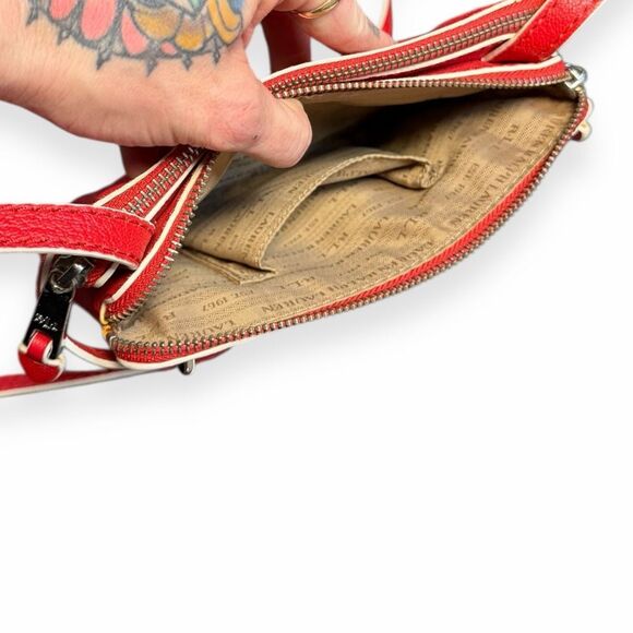 FOSSIL Women’s Red Leather Crossbody Bag - Picture 6 of 7